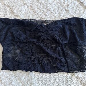 Free People Black Lace Bandeau Intimates